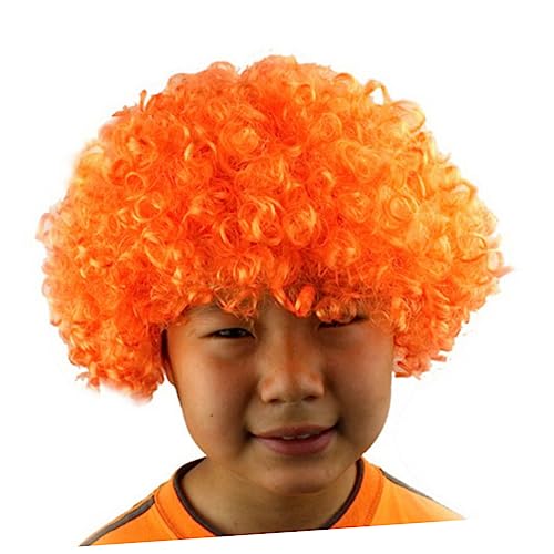 AOKWAWALIY Echthaarperücken Regenbogen-Clown-Perücke Kostüm Halloween- bunte n Clown orangefarbene Afro- Maskerade Frisur-Cosplay AOKWAWALIY Echthaarperücken Regenbogen-Clown-Perücke Kostüm Halloween- bunte n Clown orangefarbene Afro- Maskerade Frisur-Cosplay von AOKWAWALIY
