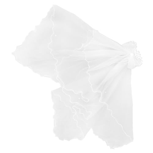 AOKWAWALIY Kleines Mädchen Schleife Schleier Haarnadel Kinder Haarspangen Für Mädchen Schleifen Für Haare Kleines Haarschmuck e Netzschleier Mit Haarspange Schleier Für von AOKWAWALIY