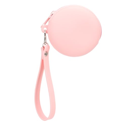 AOKWAWALIY Mini-geldbörse Kinder Geldbörse Portemonnaie Münzschlüsselhalter Minimalistischer Schlüsselhalter Damen Geldbörse Mit Reißverschluss Geldbörse Für Münzen Mini-münze Kieselgel Rosa von AOKWAWALIY