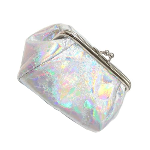 AOKWAWALIY Münzbeutel Lippenstift Tasche holografische Geldbörse glänzende Geldbörse schillernde Schminktasche Geldbörse mit Glitzer handtaschen Mode Geldbeutel Frauentasche von AOKWAWALIY