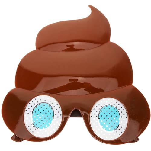 Poop- Neuartige Partybrille Ausgefallene Kostümzubehör Partyzubehör Make-Up Abschlussballzubehör von AOKWAWALIY