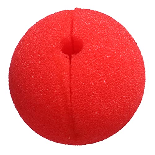 AOKWAWALIY Rote Nase Clownsnase Rote Clownsnase Zirkusnase Rote Schwammnase Zirkusclownsnase Jokernase Cosplay-Nase Für Halloween Weihnachten Karneval Kostüm Party Anzieh von AOKWAWALIY