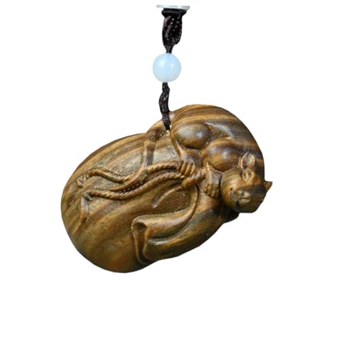 AOKWAWALIY Schlüsselanhänger Autoanhänger -Design-Anhänger Armband-Bastelanhänger genschenkideen verkleidungsaccessoires Tiere Anhänger Geburtstagsgeschenk aus Holz Grünes Sandelholz von AOKWAWALIY