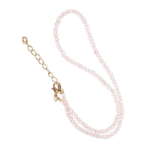 AOKWAWALIY Spinell-halskette Kristalle Halskette Perlenkette Trendige Halsschmuck Für Damen Böhmische Frauen Edelstein Künstlicher Kristall von AOKWAWALIY