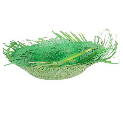 AOKWAWALIY Strand-Strohhut caps kloburste strandloege Geburtstagsgeschenk Hut hatset the hat Strandhut für Erwachsene mexikanischer Hut Sommerhut Strohhut am Strand hawaiianischer Hut Green von AOKWAWALIY