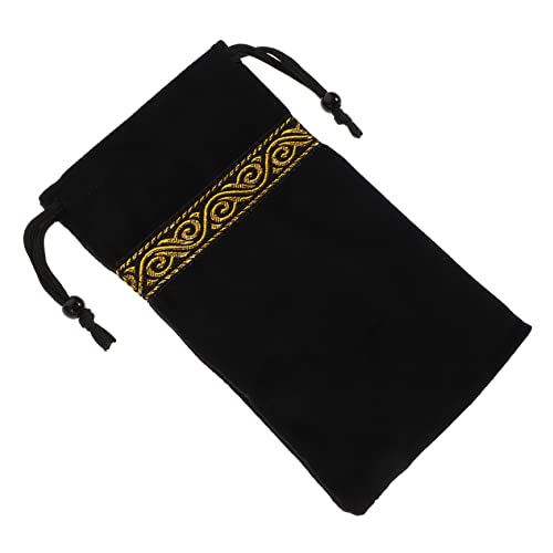 AOKWAWALIY Tarotkartentasche, Reise-Kosmetiktasche, kleiner Kordelzug, Hamsa-Tasche, einfache Tarotkarten, Aufbewahrungstasche, Tarotkarten, Aufbewahrung, Kordelzug, Make-up-Tasche, schicker von AOKWAWALIY