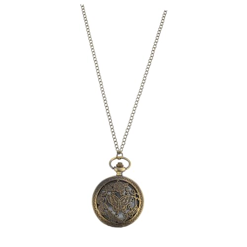 AOKWAWALIY Taschenuhr wanduhr Vintage wanduhr Retro Kettenaufhängung Retro Styles dekoring Digitaluhr verkettete Clamshell-Uhr Hängeuhr im Clamshell-Design Uhr mit hohlem Design Legierung von AOKWAWALIY
