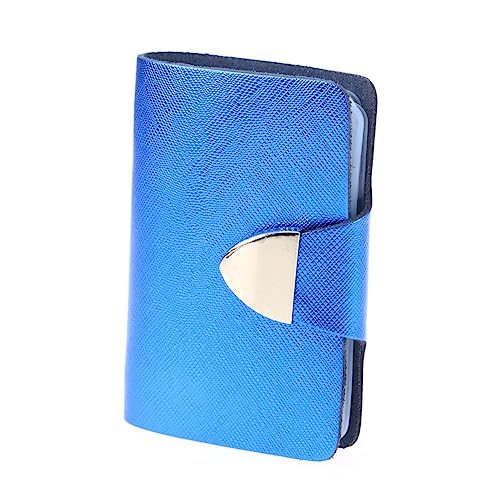 AOKWAWALIY Veranstalter Herren Scheckbuch Geldbörse Kreditkartenorganisator Vintage-Geldbörse Biergürtel Geschenkkartenetui scheckkarten-etui würfelunterlage Blea Beutel Kreditinhaber Blue von AOKWAWALIY