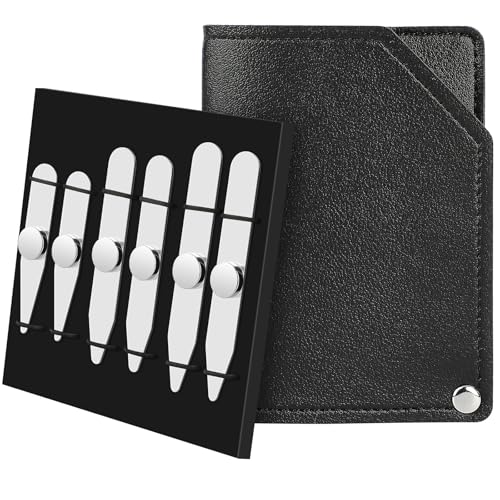 AOLVO kragenstäbchen metall, Edelstahl hemdhalter herren mit 3X stärkere Magnete als die meisten hemdkragen stütze, hemdspanner herren halter shirt collar stays for men Geschenkbox von AOLVO