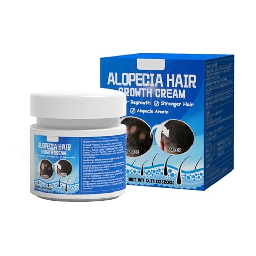 Haarwachstum Creme, Anti-Haarausfall-Creme, Hair Growth Ointment, Gegen Haarausfall, Stimuliert die Haarfollikel, Unterstützt das Haarwachstum, für Männer und Frauen, 20 g Haarwachstum Creme, Anti-Haarausfall-Creme, Hair Growth Ointment, Gegen Haarausfall, Stimuliert die Haarfollikel, Unterstützt das Haarwachstum, für Männer und Frauen, 20 g von AOMiGT