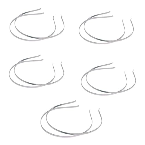 Stirnbänder, Glatte Metall Stirnband, Blank Metall, DIY Handwerk Rahmen Haarband, Schlichte Dünne Bulk Stirnbänder, für Männer Damen Haarschmuck, 3mm, 10 Stücke Stirnbänder, Glatte Metall Stirnband, Blank Metall, DIY Handwerk Rahmen Haarband, Schlichte Dünne Bulk Stirnbänder, für Männer Damen Haarschmuck, 3mm, 10 Stücke von AOMiGT