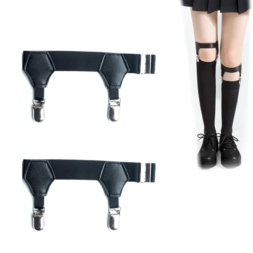 AONAYO 1 Paar Sockenhalter,Strumpfhalter Herren,Sockenhalter Herren,Socken Strumpfbänder Herren,Socken Hosenträger Mit Nicht Rutschfest Verriegelung Klammern,Garter Verstellbare Für Business,Hochzeit von AONAYO