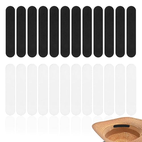 AONAYO 24 Stück Hutgrößen Reduzierer,Helmpolster,Hut Verkleinerung,Hutband Innen Zum Verkleinern,Hut Enger Machen,Hutband Innen,Hut Größe Klebeband Für Anziehen Und Verkleinern Der Größe Der Mütze von AONAYO