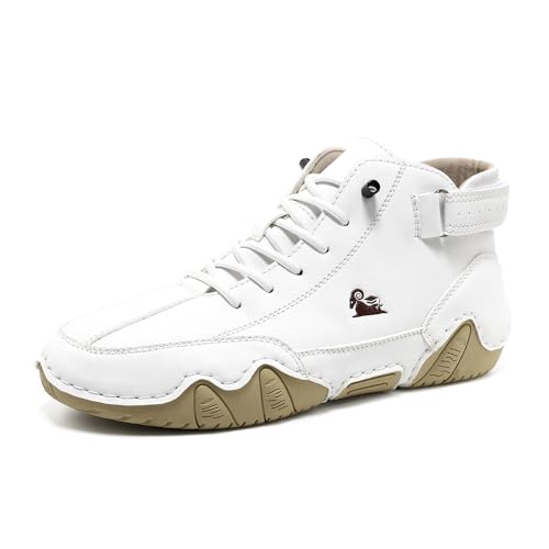 AONEGOLD Barfußschuhe Herren Damen Ergonomic Alpaca Barfuss Schuhe rutschfest Atmungsaktive Wanderschuhe Freizeit wasserdichte Barefoot Shoes Outdoor Leichte Orthopädische Schuhe (Weiß,37 EU) von AONEGOLD