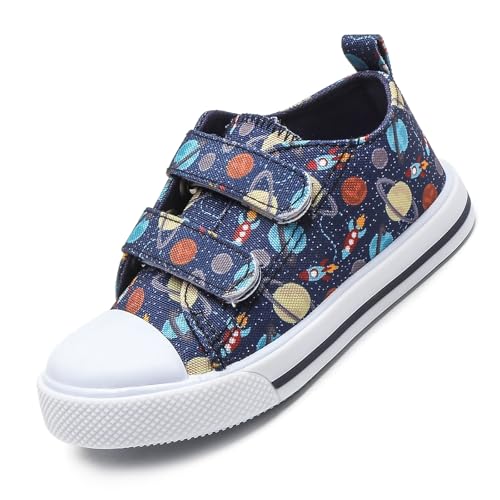 AONEGOLD Kinder Barfußschuhe Jungen Mädche Breite Barfussschuhe rutschfest Leicht Wanderschuhe Outdoor Atmungsaktiv Freizeitschuhe Kleinkind Traillaufschuhe (Blau,22EU) von AONEGOLD