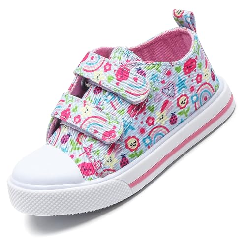 AONEGOLD Kinder Barfußschuhe Jungen Mädche Breite Barfussschuhe rutschfest Leicht Wanderschuhe Outdoor Atmungsaktiv Freizeitschuhe Kleinkind Traillaufschuhe (Rosa,24EU) von AONEGOLD