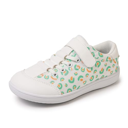 AONEGOLD Kinder Barfußschuhe Jungen Mädchen Breite Minimalistische Sneaker Atmungsaktiv Leicht Wanderschuhe Outdoor Barfuss rutschfest Traillaufschuhe (Grün,28) von AONEGOLD