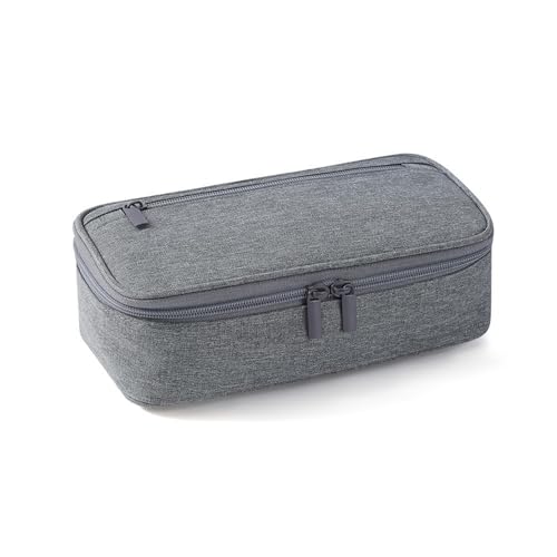 AONETIGER Federmäppchen Großem Fassungsvermögen Federtaschen mit Mehreren Schlitzen Organizer Universal Tragbare Mäppchen (Gray) von AONETIGER