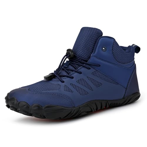 AONETIGER Unisex Barfußschuhe Damen Herren Traillaufschuhe Barfussschuhe Atmungsaktiv Leichte rutschfest Fitnessschuhe Outdoor Wassersportschuhe(6811 Blau,42EU) von AONETIGER