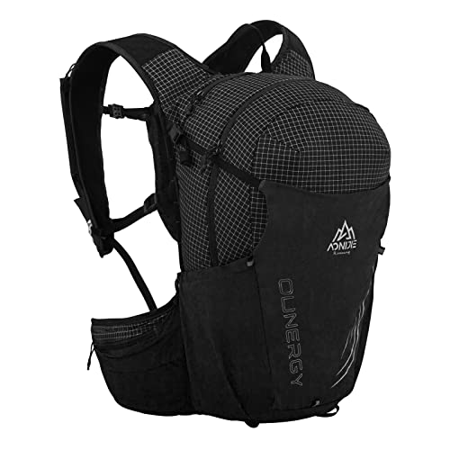 AONIJIE 20L Unisex-Sportlauf-Offroad-Rucksack Reisetasche für Trekking, Klettern, Camping Fit für 76 cm bis 118 cm (Schwarz) von AONIJIE