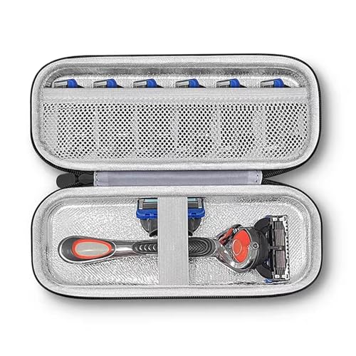 AONKE Tasche Compatibel mit Gillette Fusion 5 ProGlide Rasierklingen mit Trimmer (Nur Tasche) (Marine) von AONKE
