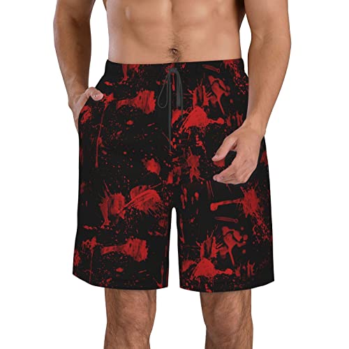 BONADA Classic Horror Blood Splatter Schwarz Rot Herren Badehose Beachwear Outdoor Quick Dry Retro Soft Washed Drawstring Board Short BONADA Classic Horror Blood Splatter Schwarz Rot Herren Badehose Beachwear Outdoor Quick Dry Retro Soft Washed Drawstring Board Short von AOOEDM