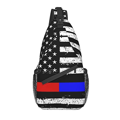 American Flag Crossbody Sling Rucksack American Shoulder Chest Sling Bag Travel Daypack für Damen Herren von AOOEDM