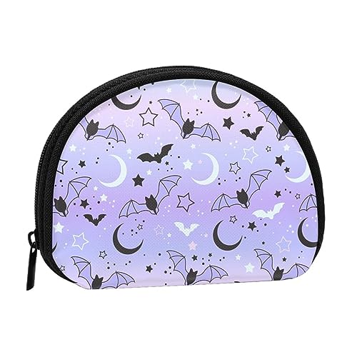 Bat On Starry Sky Geldbörse für Damen und Mädchen, Kleingeldbörse zum Mitnehmen, Kleingeld, Kartenhalter, Schlüsselhalter von AOOEDM