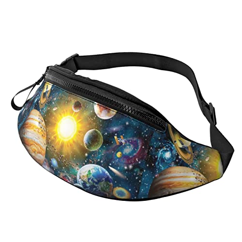 Bauchtasche für Damen Herren Universe Freisprech-Gürteltasche Geldbeutel Walking The Dog Wallet Bag von AOOEDM