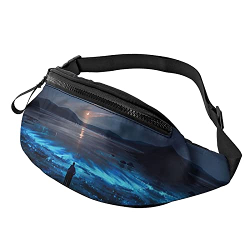 Blue Tears Sea Scenery Couple Fanny Pack Sport Casual Hüfttasche für Damen Herren Modisch von AOOEDM