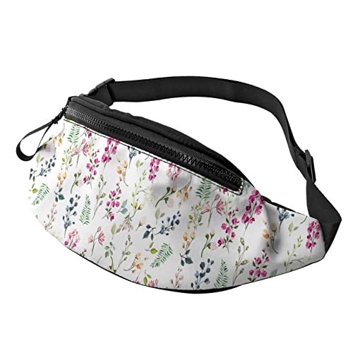 Bunte Blumen Gürteltasche Sport Casual Hüfttasche für Damen Herren Modisch von AOOEDM