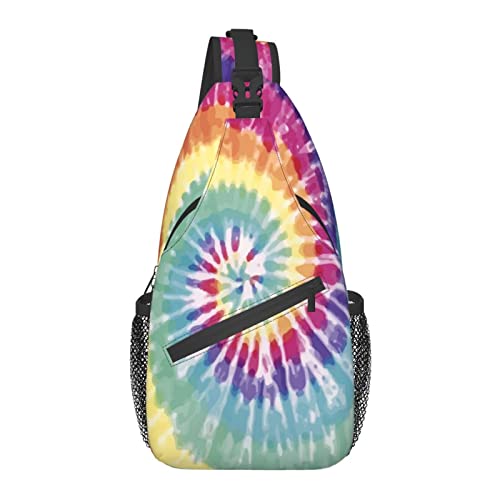 Bunte Tie Dry Sling Rucksack, Reisen Wandern Daypack Umhängetasche Umhängetasche für Männer und Frauen Bunte Tie Dry Sling Rucksack, Reisen Wandern Daypack Umhängetasche Umhängetasche für Männer und Frauen von AOOEDM
