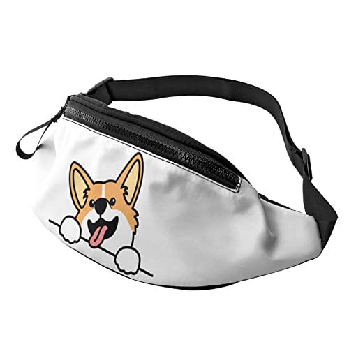 Cute Cartoon Dog TongueBauchtasche Sport Casual Hüfttasche für Damen Herren Modisch von AOOEDM