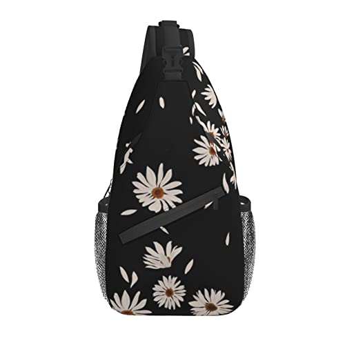 Daisy Sling Bag Umhängetasche Brusttasche Tagesrucksack Reisen Wandern Umhängetasche für Männer Frauen von AOOEDM