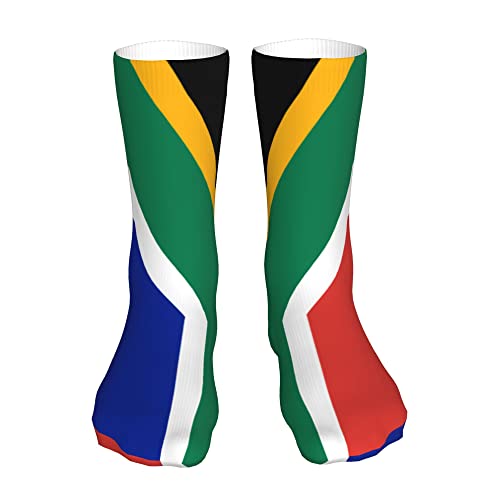 Flag of South Africa Performance Laufsocken Freizeitsocken Sportsocken Neuheit Crew Tube Socken von AOOEDM