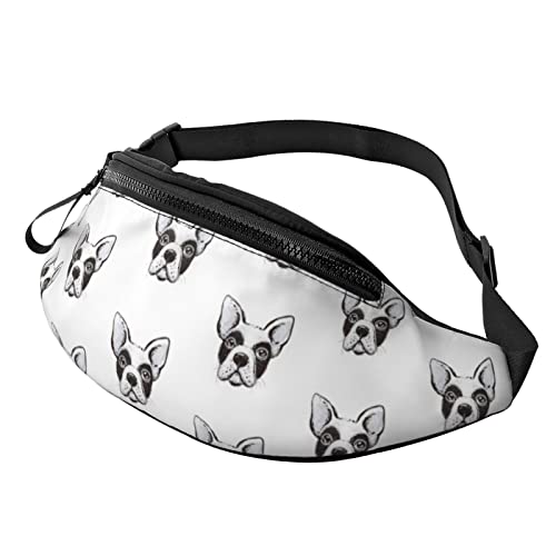 Französische Bulldogge Große Gürteltasche für Männer, Geschenke für Sport, Training, Reisen, Laufen, Lässige Gürteltasche von AOOEDM