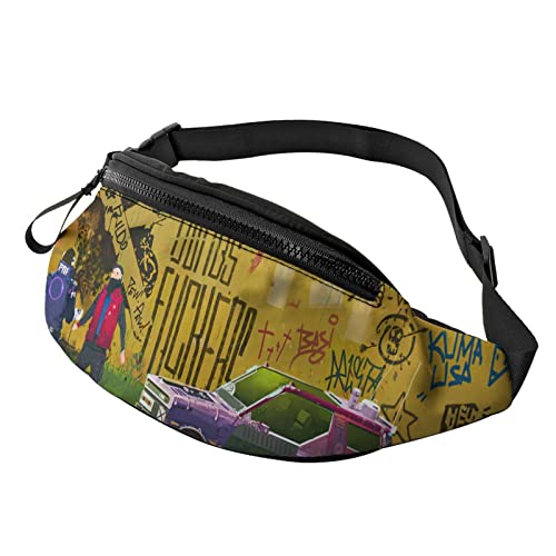 Graffiti Street Arresting Modified Vehicle Fanny Pack Sport Casual Hüfttasche für Damen Herren Modisch von AOOEDM