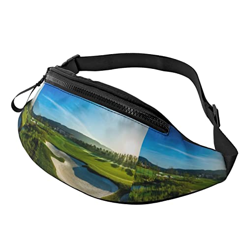 Gürteltasche für Damen Herren Golf Beautiful Sky Crossbody Gürteltasche Geldbörse Gym Gürteltasche von AOOEDM