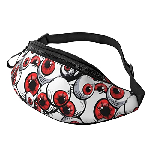 Gürteltasche für Frauen Männer ScaryRed Eyes Muster Workout Gürteltasche Geldbörse Jogging Handytasche von AOOEDM