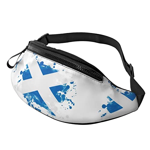 Gürteltasche für Frauen Männer Schottland Flagge Grunge Freisprech-Gürteltasche Geldbörse Outdoor Sports Wallet Bag Gürteltasche für Frauen Männer Schottland Flagge Grunge Freisprech-Gürteltasche Geldbörse Outdoor Sports Wallet Bag von AOOEDM