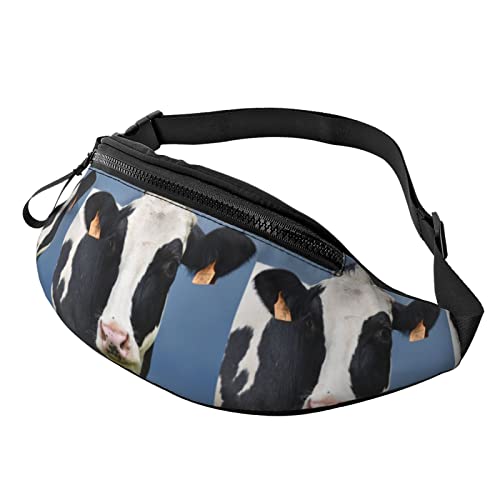 Gürteltasche für Frauen Männer Tier Kuh Crossbody Gürteltasche Geldbörse Laufgürteltasche von AOOEDM