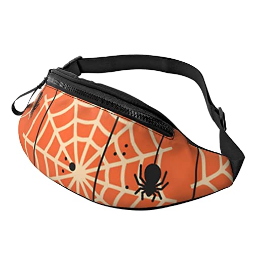 Halloween Spinnennetz Große Gürteltasche für Männer, Geschenke für Sport, Training, Reisen, Laufen, Lässige Gürteltasche von AOOEDM