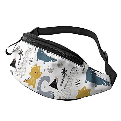 Handgezeichnete niedliche Dinosaurier-Fanny-Pack-Sport-beiläufige Hüfttasche für Frauen-Männer Modisch von AOOEDM