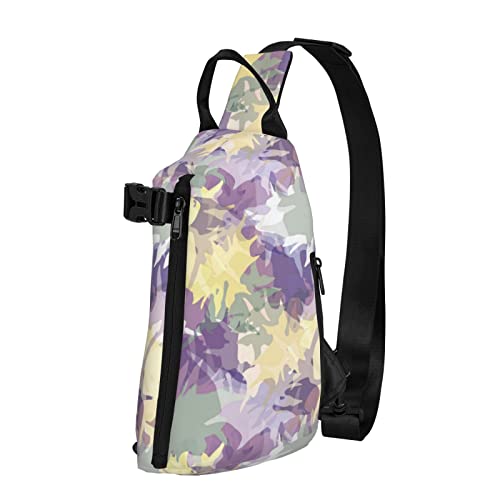 Herren-Umhängetasche Anti-Diebstahl-Schulterrucksack, lustige und langlebige Brusttaschen Tie Dye Abstract Splash zum Angeln Radfahren Wandern von AOOEDM