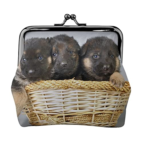 Kleine Geldbörse mit Littlean Shepherd Dog-Aufdruck, Ledertasche mit Kussverschluss, Kleingeldbörse, Geschenke für Männer und Frauen von AOOEDM