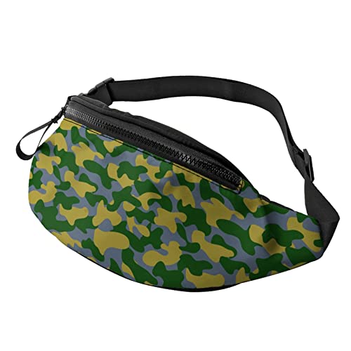 Military Land Camouflage Gürteltasche Sport Casual Hüfttasche für Damen Herren Modisch von AOOEDM