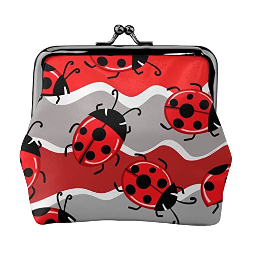 Mode-Insekten-Tiermuster-Damen-Leder-Geldbörse, Kleingeldbeutel mit Kiss-Lock-Verschluss-Schnallen-Geldbörse für Mädchen-Geschenk von AOOEDM