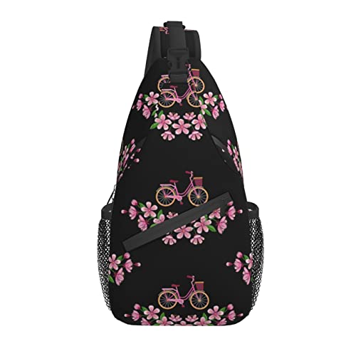 Niedliches Tier Fahrrad Damen Umhängetasche Casual Crossbody Niedliche Umhängetasche Rucksack Brust Daypack für Outdoor von AOOEDM