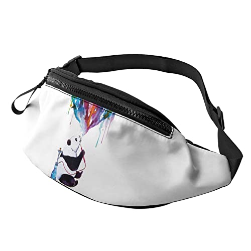 Panda Playing RainbowColorful Fanny Pack Sport Casual Hüfttasche für Damen Herren Modisch von AOOEDM