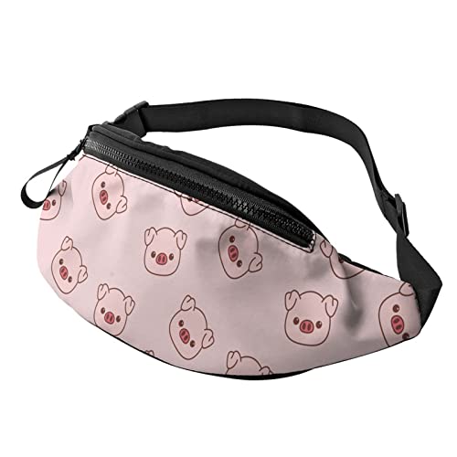 Rosa Schwein Gürteltasche Sport Casual Hüfttasche für Damen Herren Modisch von AOOEDM